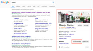 Como salir en google con tu empresa en Palmira